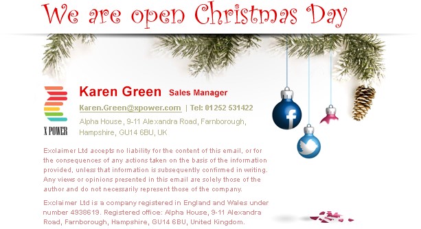 Christmas Email Signature Examples